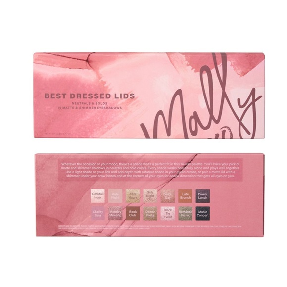 Mally Best Dressed Lids Neutrals & Bolds 14 Matte & Shimmer Eyeshadows BNIB - Picture 4 of 8